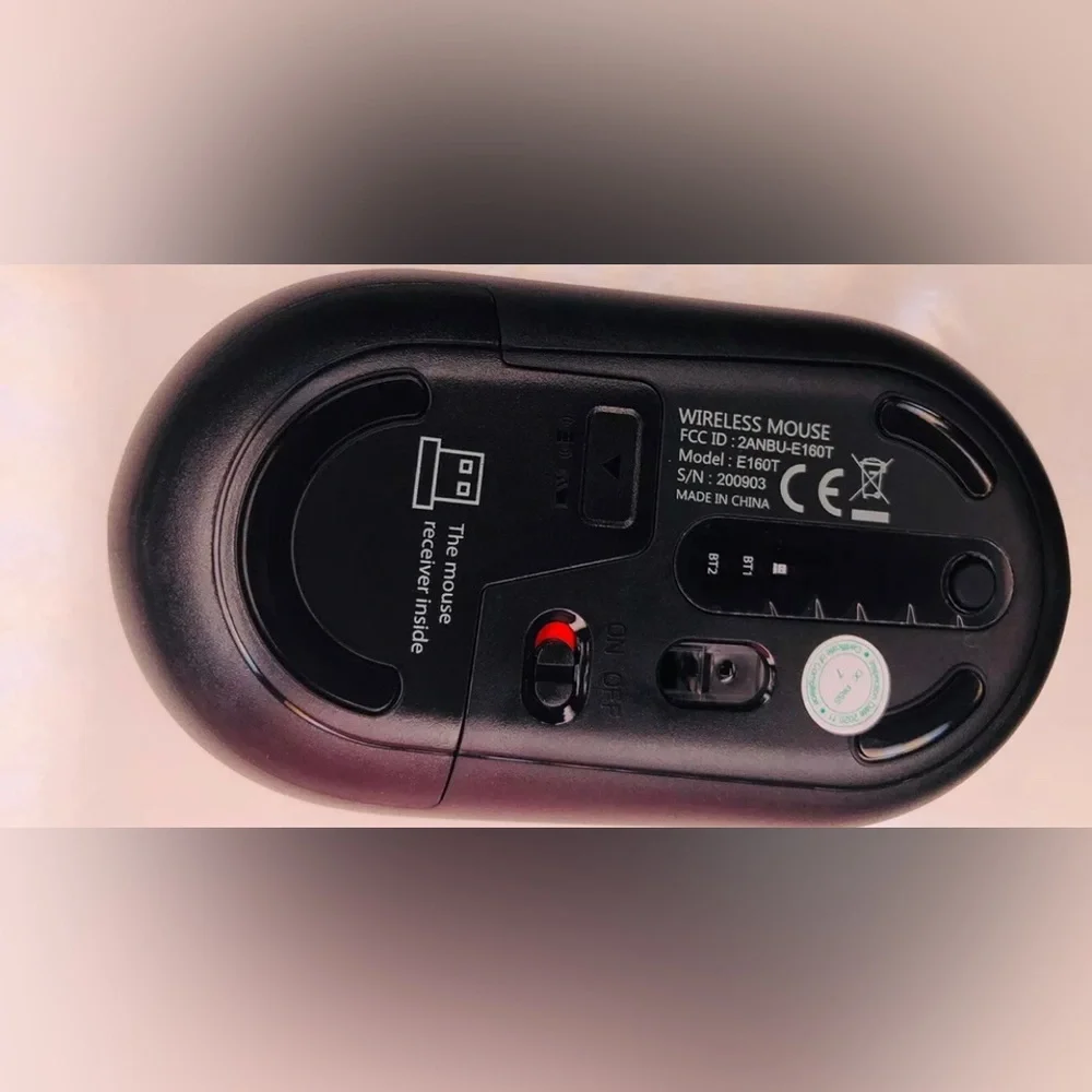 Computer Wireless Mouse Black